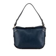 Pre-owned Leather shoulder-bags Salvatore Ferragamo Pre-owned , Blue ,...