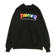 Zwarte Regenboog Hoodie voor Mannen Thrasher , Black , Heren