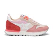 Roze Sneakers met 4,5 cm zool Sun68 , Pink , Dames