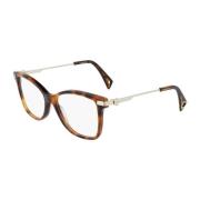 Klassieke Bruine Acetaatmontuur Bril Lanvin , Brown , Dames