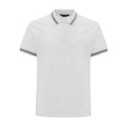 Klassieke witte polo met blauwe details Corneliani , White , Heren