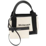 Pre-owned Canvas totes Balenciaga Vintage , Beige , Dames