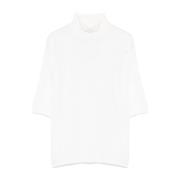 Witte Mock Neck Sweater Cecina Max Mara , White , Dames