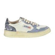 Vintage Leather Sneakers Super Model Autry , Blue , Dames