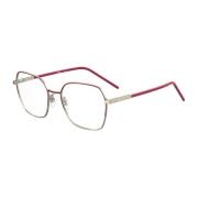 Klassieke Metalen Frame Rode Bril Love Moschino , Red , Dames