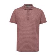 Gestreept poloshirt met korte mouwen Corneliani , Red , Heren