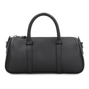 Leren handtas met afneembare schouderband Longchamp , Black , Dames