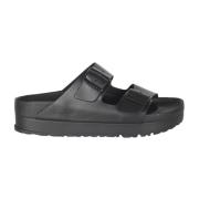 Arizona Platform Sandal Birkenstock , Black , Dames