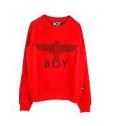 Adelaar Applique Crewneck Sweatshirt Rood/Zwart BOY London , Red , Her...