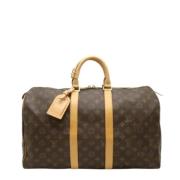 Pre-owned Canvas travel-bags Louis Vuitton Vintage , Brown , Dames