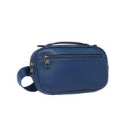 Pre-owned Leather louis-vuitton-bags Louis Vuitton Vintage , Blue , Da...