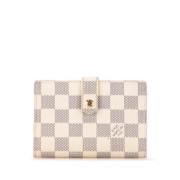 Pre-owned Canvas wallets Louis Vuitton Vintage , White , Dames