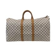 Pre-owned Canvas travel-bags Louis Vuitton Vintage , White , Dames