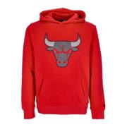 Chicago Bulls Logo Hoodie Rood/Zwart New Era , Red , Heren