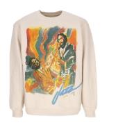 Jazz Night Crewneck Sweatshirt Market , Beige , Heren