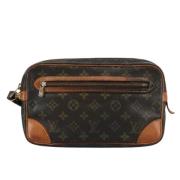 Pre-owned Canvas clutches Louis Vuitton Vintage , Brown , Dames