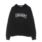 Zwarte hoodie met kangoeroezak Usual , Black , Heren