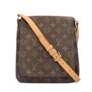 Pre-owned Canvas shoulder-bags Louis Vuitton Vintage , Brown , Dames