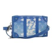 Pre-owned Canvas shoulder-bags Louis Vuitton Vintage , Blue , Dames