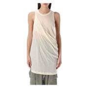 Stijlvol Katoenen Tank Topwear Rick Owens , Beige , Dames