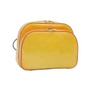 Pre-owned Leather backpacks Louis Vuitton Vintage , Yellow , Dames