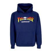 Navy Hoodie met Fleece Voering Thrasher , Blue , Heren