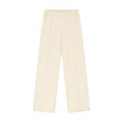 Slim Elastische Broek Olaf Hussein , Beige , Dames