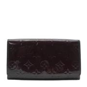 Pre-owned Leather wallets Louis Vuitton Vintage , Red , Dames