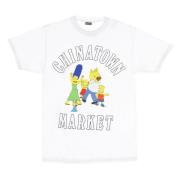 The Simpsons Witte Familie Tee Market , White , Heren