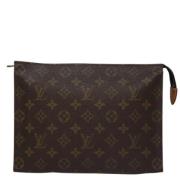 Pre-owned Canvas pouches Louis Vuitton Vintage , Brown , Dames