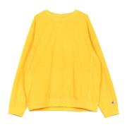 Gele Crewneck Sweatshirt voor Mannen Champion , Yellow , Heren