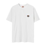 Geborduurd Logo Beige Shirt Kenzo , Beige , Heren