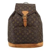 Pre-owned Canvas backpacks Louis Vuitton Vintage , Brown , Dames