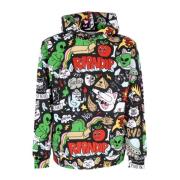 Zwarte Heren All Over Print Hoodie Ripndip , Multicolor , Heren