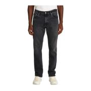 Zwarte Spijkerbroek Calvin Klein Jeans , Black , Heren