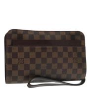 Pre-owned Canvas clutches Louis Vuitton Vintage , Brown , Dames