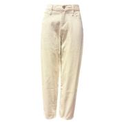 Cropped Jeans met rechte pijpen Frame , Beige , Heren