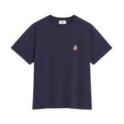 Speedy Fox Patch T-shirt Maison Kitsuné , Blue , Heren