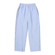 Blauwe Gestreepte Loszittende Broek Munthe , Blue , Dames