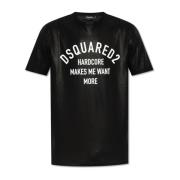 T-shirt met print Dsquared2 , Black , Heren