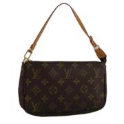 Pre-owned Canvas pouches Louis Vuitton Vintage , Brown , Dames