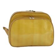 Pre-owned Leather backpacks Louis Vuitton Vintage , Yellow , Dames