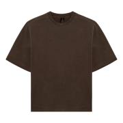 Korte mouwen ronde hals T-shirt Entire Studios , Brown , Heren