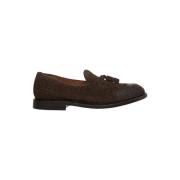 Gevlochten Suède Loafers Bruin Green George , Brown , Heren