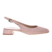 Nude suede slingback Baldinini , Pink , Dames