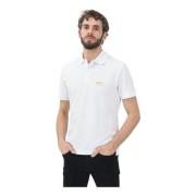 Wit Poloshirt met Institutioneel Logo Versace Jeans Couture , White , ...