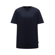 Donkerblauw Crew Neck T-shirt Hugo Boss , Blue , Heren