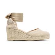 Licht Goud Carina Espadrille Castañer , Beige , Dames