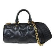 Pre-owned Leather louis-vuitton-bags Louis Vuitton Vintage , Black , D...