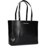 Zwarte Shopper Tas voor Stijlvolle Vrouwen Valentino , Black , Dames